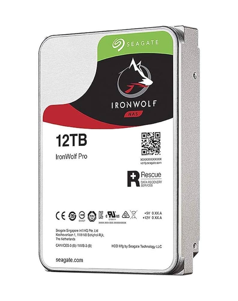 Seagate IronWolf Pro, wewnętrzny dysk twardy NAS 12 TB HDD